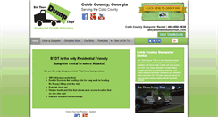 Desktop Screenshot of cobbcountydumpsterrental.com